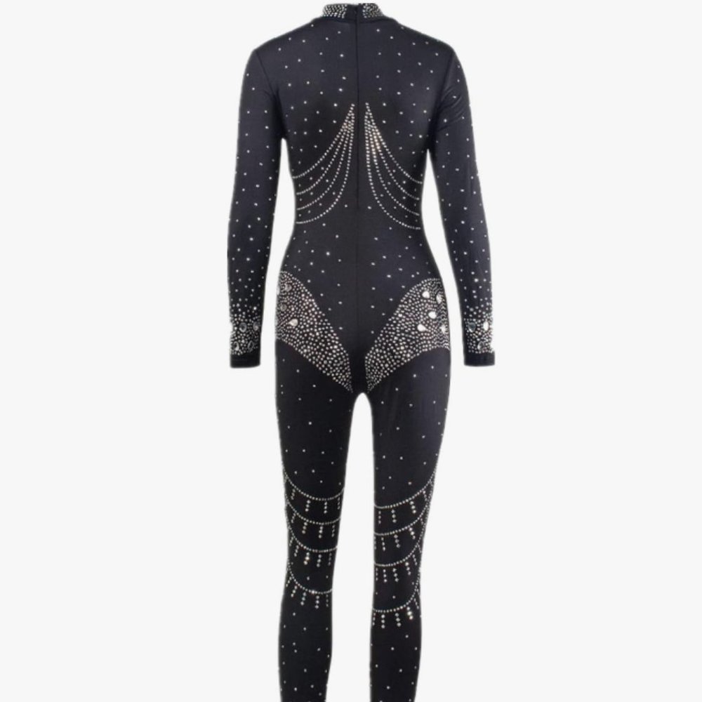 SPARKLE PARTY ROMPER BLACK